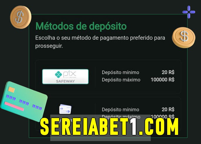 O cassino Sereiabetbet oferece uma grande variedade de métodos de pagamento