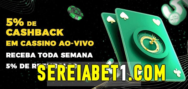 Promoções do cassino ao Vivo Sereiabet